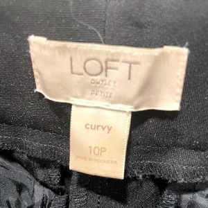 Loft black pants size 10p curvy